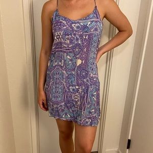 Abstract flowy pattern dress